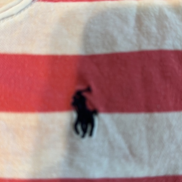 Ralph Lauren Pink and white striped knit t-shirt - Picture 3 of 6